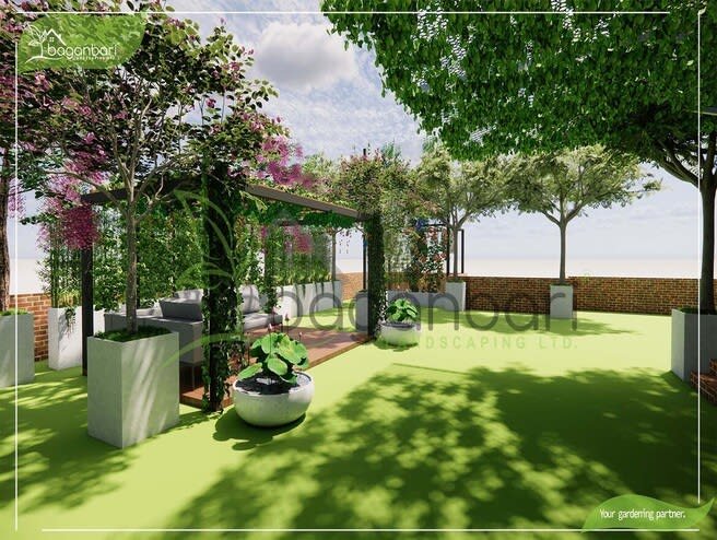 Roof-Top Garden at Dhanmondi 11/A, Dhaka